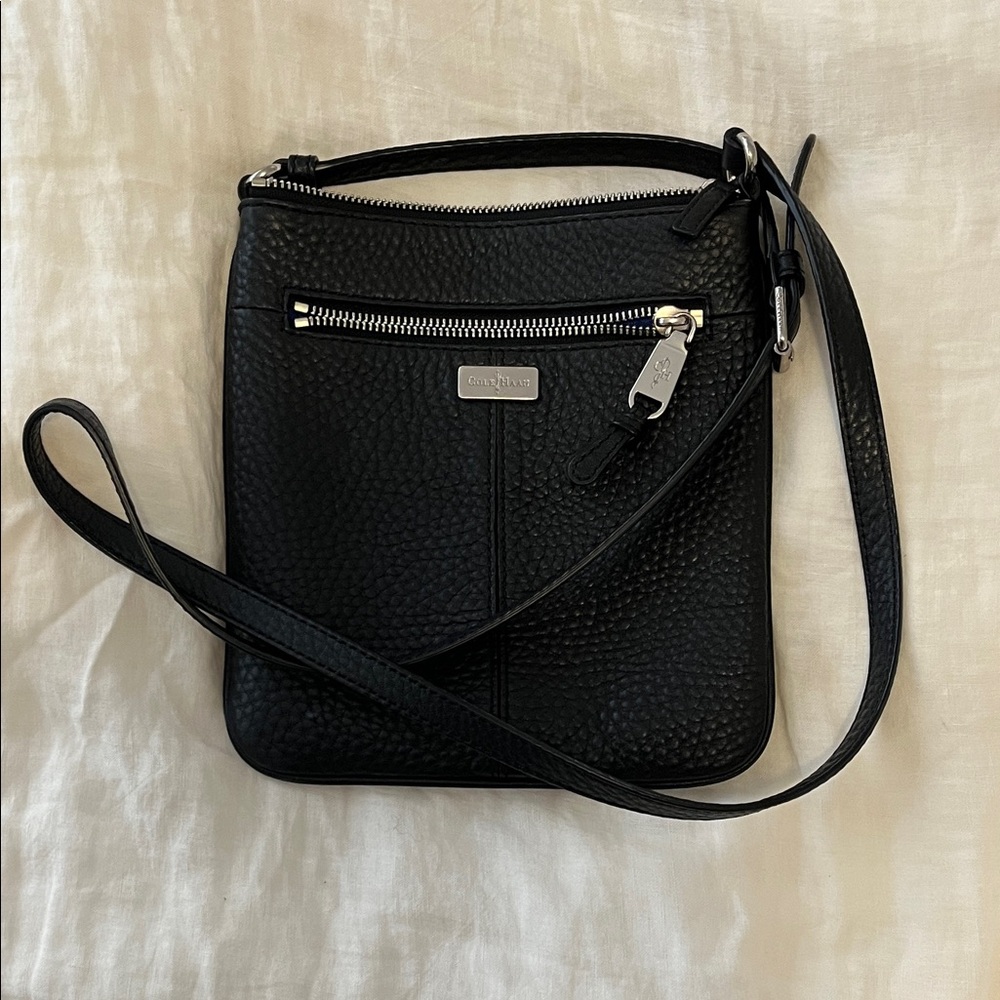 Cole Haan Pebbled Leather Black Crossbody Bag
